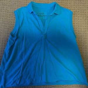 GUC Frank & Eileen Olivia Popover Henley Tank - Size Large